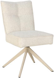 Invicta Scaun pivotant LUGANO 360 cu revenire automata, capacitate de incarcare de 150 kg, miez cu arc, tesatura chenilele tweed bej (49065)