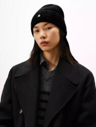 Tommy Hilfiger Eredeti Beanie Téli Női Sapka, Fekete (AW0AW17784)