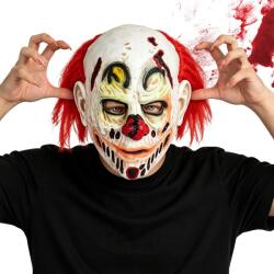  Latex bohóc maszk piros halloweenre, cosplayre és jelmezre (Maska klauna)