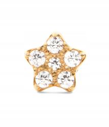 Daniel Wellington Fülbevaló Daniel Wellington Crystal Star Stud Gold (DW00400864)