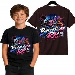 StukanDesign Gyerek Póló Unisex Fekete Roblox Brookhaven Rp Robloks [2XS] 104cm