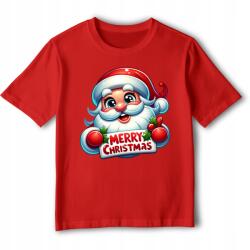 StukanDesign Gyerek Póló Karácsonyi Mikulás Merry Christmass [L] 152 cm