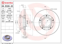  BREMBO féktárcsa 08. E026.20 - startauto