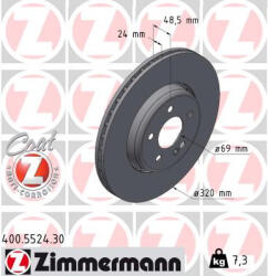  ZIMMERMANN féktárcsa 400.5524. 30