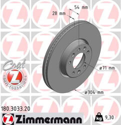  ZIMMERMANN féktárcsa 180.3033. 20