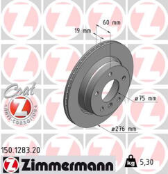  ZIMMERMANN féktárcsa 150.1283. 20