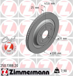  ZIMMERMANN féktárcsa 250.1388. 20