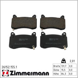  ZIMMERMANN fékbetétkészlet, tárcsafék 26152.155. 1