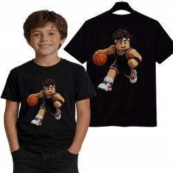 StukanDesign Gyerek Póló Unisex Fekete Játék Roblox Skin Kosárlabdázó [L] 152 cm