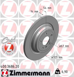  ZIMMERMANN féktárcsa 400.3686. 20