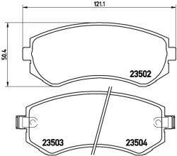  BREMBO fékbetétkészlet, tárcsafék P 56 039