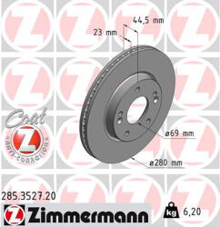  ZIMMERMANN féktárcsa 285.3527. 20