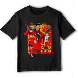 StukanDesign Gyerek Póló Fekete Ronaldo Portugália Goat Euro Labdarúgó [s] 128cm