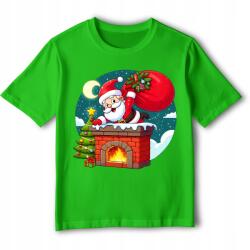 StukanDesign Gyerek Póló Karácsonyi Kandalló Merry Christmass Ajándékok [2XS] 104cm