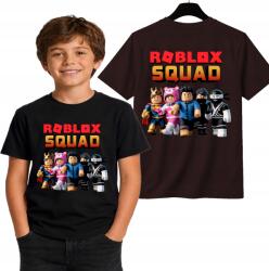 StukanDesign Gyerek Póló Unisex Fekete Játék Roblox Squad Robloks [XL] 164cm