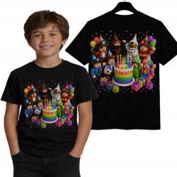 StukanDesign Gyerek Póló Unisex Fekete Játék Roblox Születésnapi Party [M] 140cm