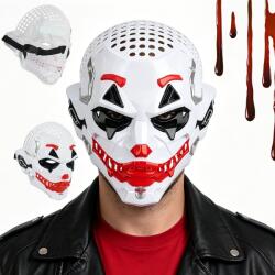  Bohóc jelmez Halloween maszk szellőzőnyílásokkal ijesztő bohóc (Maska halloweenowa klauna BEDEE)