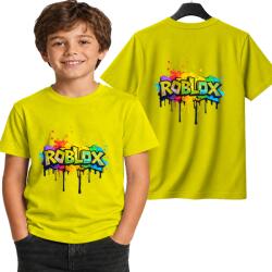 StukanDesign Gyerek Póló Unisex Sárga Játék Roblox Logo Grafitti [2XS] 104cm