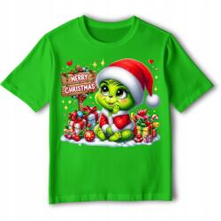 StukanDesign Gyerek Póló Grinch Merry Christmass Ajándékok Cute Grinch [M] 140 cm