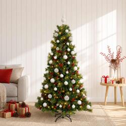  Brad de Crăciun artificial cu glob 120 cm 150 LED-uri Alb cald (3466079-3466079)
