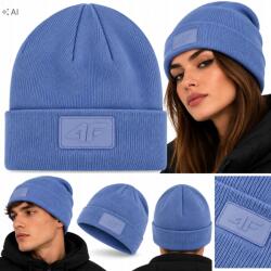 4F téli sapka beanie kék, univerzális méret (4FWAW24ACAPU433 32S)