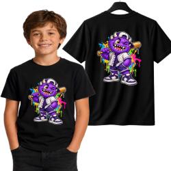 Gyerek Póló Fekete Szörny Baseball Monster XL 164cm