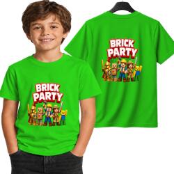 StukanDesign Gyerek Póló Unisex Zöld Játék Roblox Brick Party Noob [xs] 116 cm
