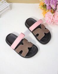 Shein Lapos Sarkú Flip-flop Papucs Kontraszt PK01__35