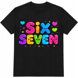 StukanDesign Gyerek Póló Fekete Színes Six Seven 67 [XL] 164cm