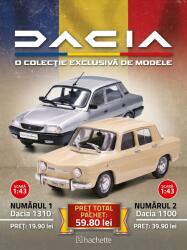 Hachette Pachet Dacia 1100 si Dacia 1310 Li, scala 1/43, Hachette, Colectia Dacia1/43 (47614)