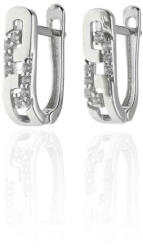 Gold earrings for ladies AU87454 - 14 K fehér arany fülbevaló (AU87454)