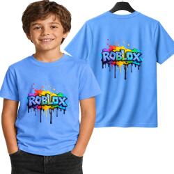 StukanDesign Gyerek Póló Unisex Kék Roblox Logo Grafitti [s] 128cm