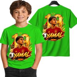 StukanDesign Gyerek Póló Unisex Zöld Spanyolország Lamine Yamal [2XS] 104 cm