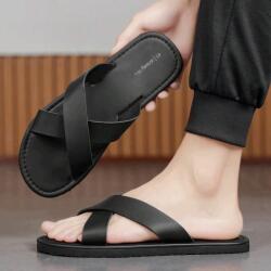 Shein Fekete Flip-flop Papucs Causal Bőr Utánzat S06__42