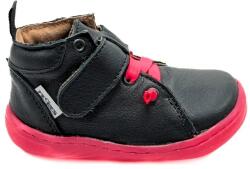 PEGRES obuv Gyerek barefoot egész éves cipő PEGRES SKINNY SBF 62F fekete/rózsaszín - 35