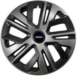 AutoHelix MSA Set 4 capace roti 15 inchi (R15) compatibile VOLVO, Model Raven Grafit (RavGR77)