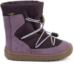 Froddo Dětské barefoot zimní boty FRODDO ZIMNÍ TEX TRACK WOOL fialové - 30