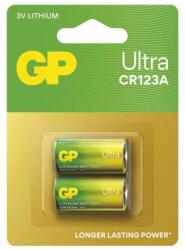 GP Batteries Ultra Lítium elem CR123A 2db/bliszter B15012U (B15012U)