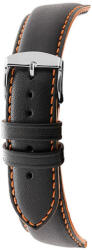 Rochet Neptune fekete bőr óraszíj, 22 mm - 7230899 (7230899)