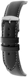 Rochet Neptune fekete bőr óraszíj, 20 mm - 7230721 (7230721)