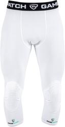 GAMEPATCH TIGHTS 3/4 WITH KNEE PADDING Fehér, Fekete JUNIOR (TKP02-001)