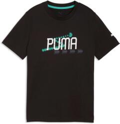 PUMA ACTIVE SPORTS BIG GRAPHIC TEE B Fekete, Türkiz, Fehér 140 (69175201)
