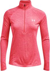Under Armour TECH 1/2 ZIP - TWIST Rózsaszín, Fehér S (1320128-653)