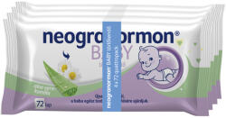 Neogranormon Baby nedves törlőkendő aloe verával és kamillával 4 x 72 db