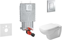 GROHE Uniset - Set de instalare încastrată, toaletă și capac D-Code, Rimless, SoftClose, clapetă Skate Cosmo, crom 38643SET-KK (38643SET-KK)