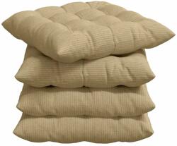 vidaXL Ülőpárnák 4 pcs Szürke zöld 40 x 40 x 6 cm Bársonyos szövet 42015185 (42015185)