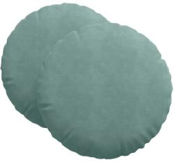 vidaXL Ülőpárnák 2 pcs Tengeri Zöld Ø 40 x 13 cm Bársony 42014258 (42014258)