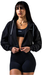 NEBBIA Black zip-up hoodie Power női pulóver M / fekete