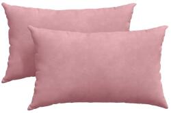 vidaXL Kanapé párnák 2 pcs Rózsaszín 50 x 30 cm Bársonyos szövet 42013631 (42013631)