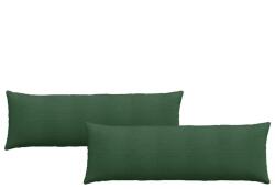 vidaXL Kanapé párnák 2 pcs Sötétzöld 120 x 40 cm Bársonyos szövet 42013822 (42013822)